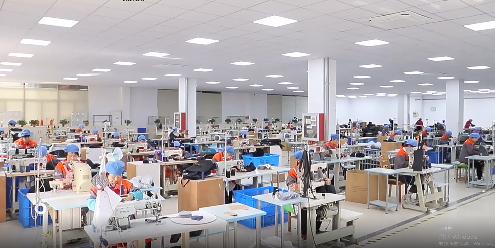 Sewing workshop panorama